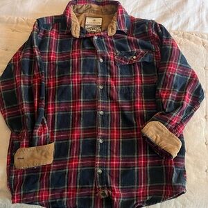 Legendary Whitetails Red and Blue Plaid Flannel Shirt
